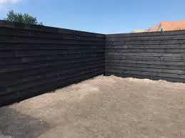 Premium rebated black painted featheredge dutch