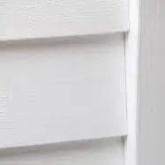 Rebated White painted exterior timber featheredge cladding