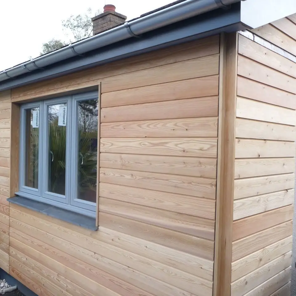 Larch Shiplap Half-Lap 21x145mm Smooth Planed 1 Bundle (5 Pieces) 4m - Image 2